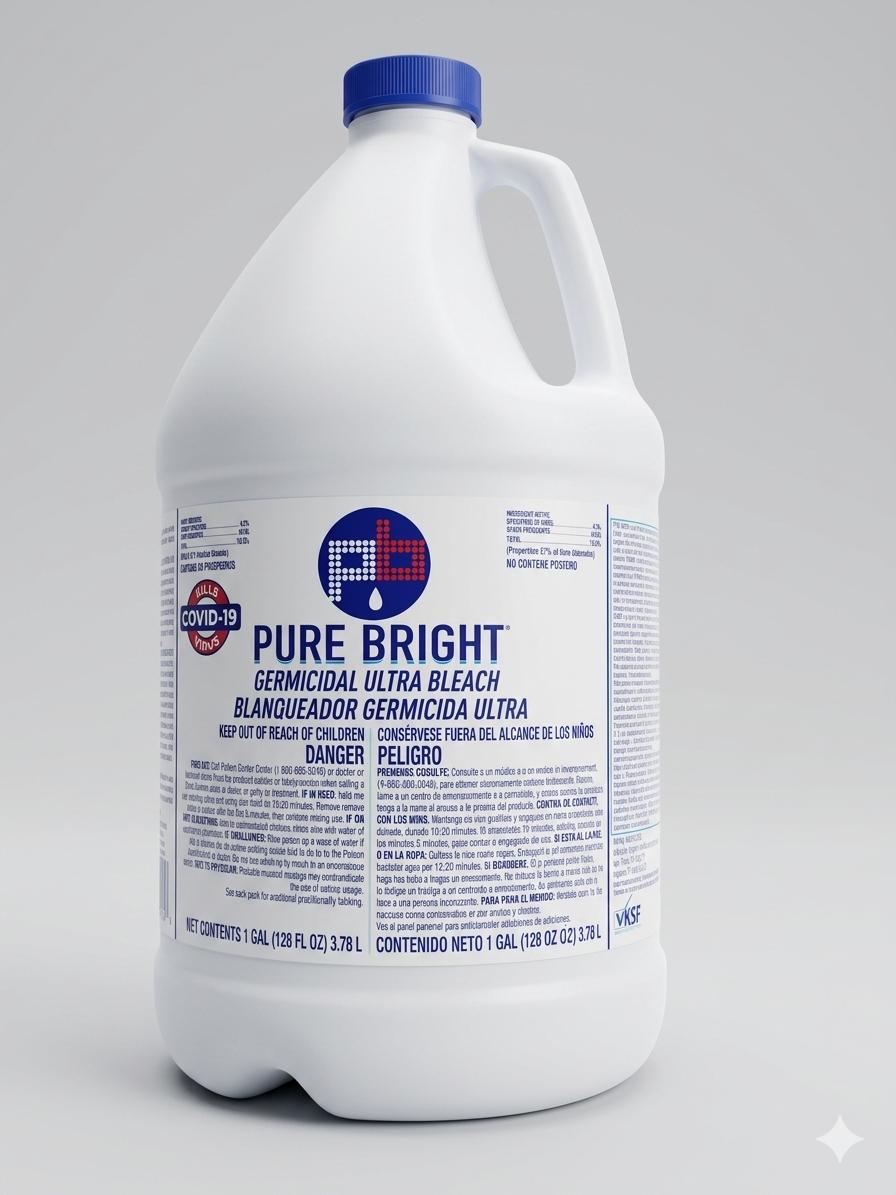PURE BRIGHT GERMICIDAL BLEACH 1 GALLON