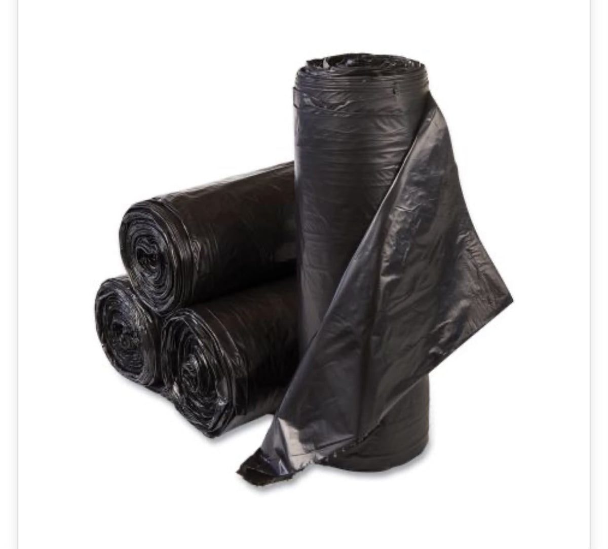 LINERS BLACK 38x58 1.75MIL  (100/CS) 55-60 GALLON