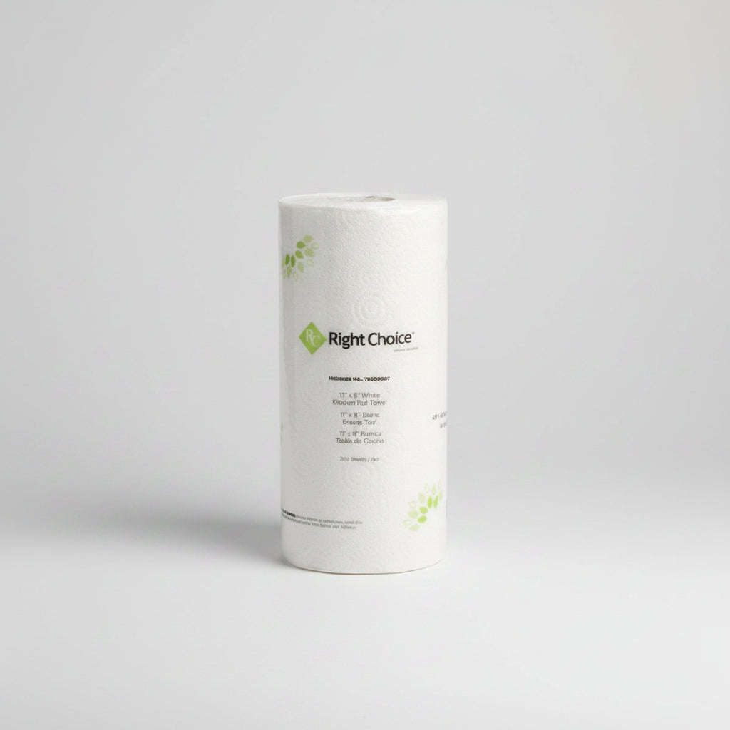 KITCHEN WHITE PAPER TOWELS 12ROLLS/250 SHEETS (CASE)